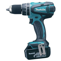 Аккумуляторная ударная дрель шуруповерт Makita BHP456RFE