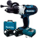 Аккумуляторная ударная дрель шуруповерт Makita BHP451RFE