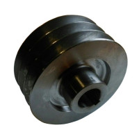 Шкив на двигатель вал 30 мм под 2 ручья 