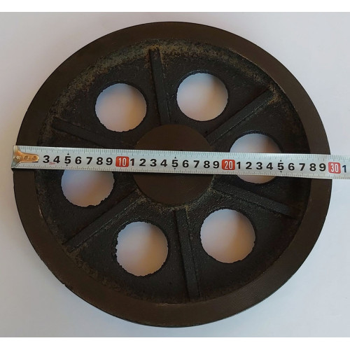 Шкив 300 мм на вал 25 мм 2-ручья профиль Б