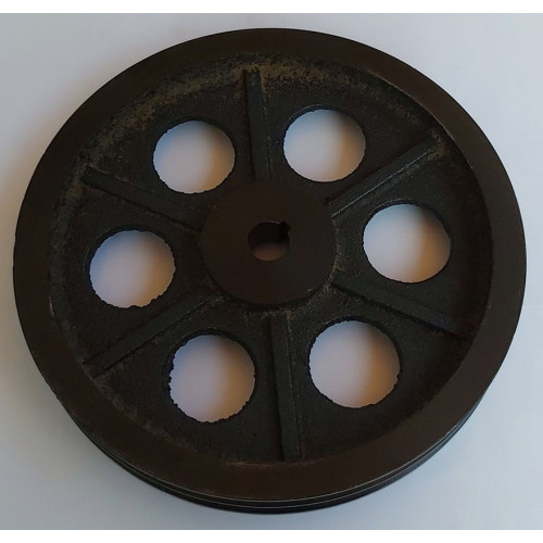 Шкив 300 мм на вал 25 мм 2-ручья профиль Б