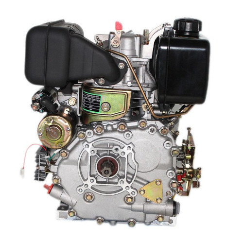 Дизельный двигатель GrunWelt GW178FE вал шлиц 25 мм