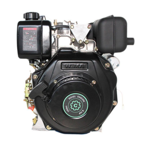 Дизельный двигатель GrunWelt GW178F вал шлицы 25 мм