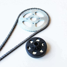 Центробежная муфта звездочка 14 зубов (Цепь 420 на вал 25.4 мм) Центробежная муфта звездочка 14 зубов (Цепь 420 на вал 25.4 мм)