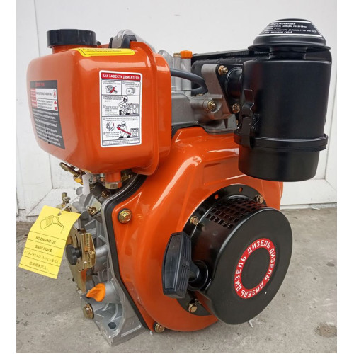 Двигатель дизельный Zubr 178F вал шлицы (Производство ТАТА)